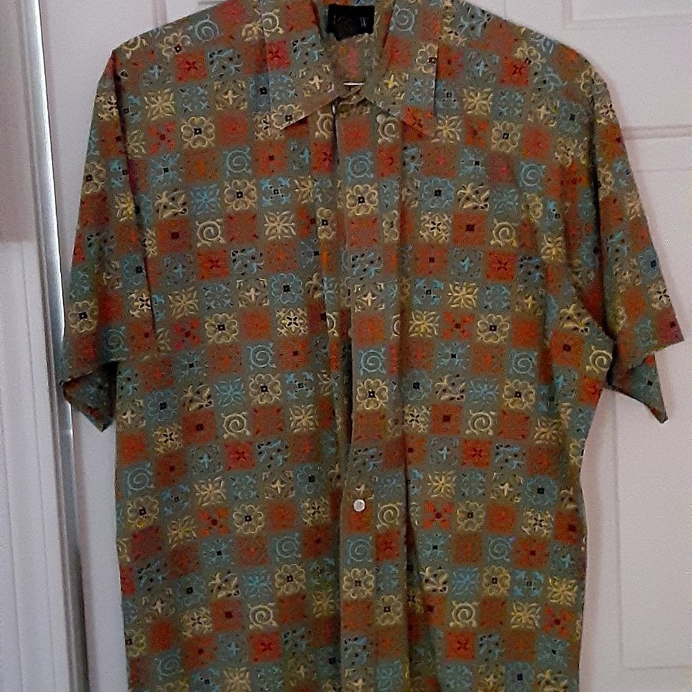 J Crew, Mens Large,  Geometric Shirt